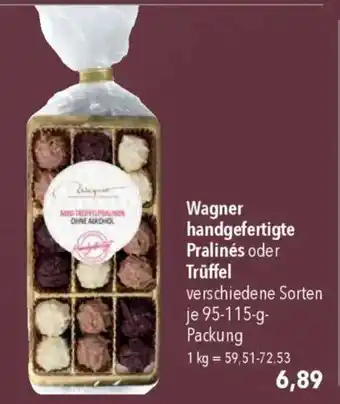 CITTI Markt Wagner handgefertigte Pralinés oder Trüffel Angebot