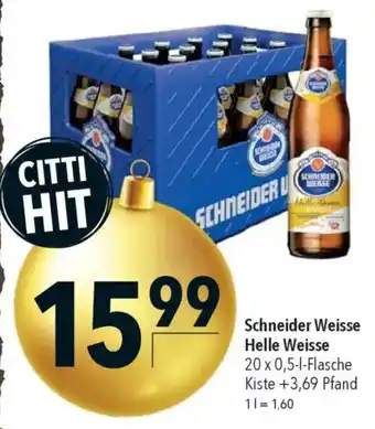 CITTI Markt Schneider Weisse Helle Weisse Angebot
