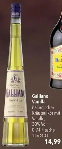 CITTI Markt Galliano Vanilla italienischer Kräuterlikör mit Vanille Angebot