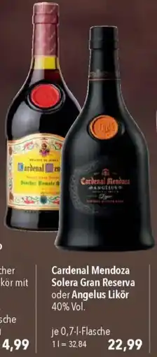 CITTI Markt Cardenal Mendoza Cardenal Mendoza Solera Gran Reserva oder Angelus Likör Angebot