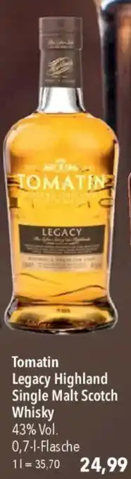 CITTI Markt Tomatin Legacy Highland Single Malt Scotch Whisky Angebot