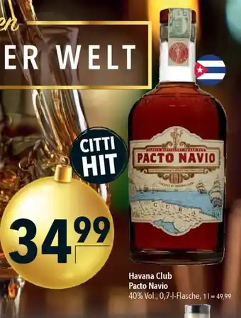 CITTI Markt Havana Club Pacto Navio Angebot