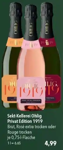 CITTI Markt Sekt-Kellerei Ohlig Privat Edition 1919 Angebot