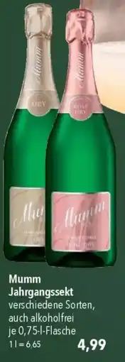 CITTI Markt Mumm Jahrgangssekt Angebot