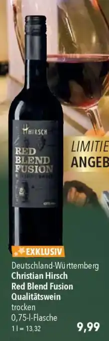 CITTI Markt Christian Hirsch Red Blend Fusion Qualitätswein Angebot