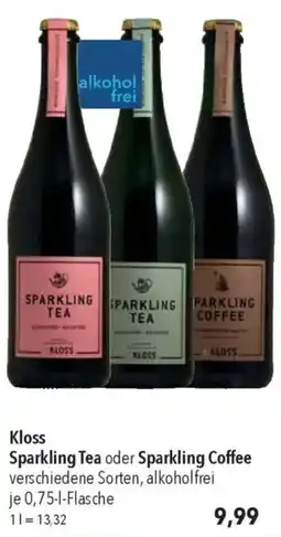 CITTI Markt Kloss Sparkling Tea oder Sparkling Coffee Angebot