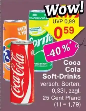 Jawoll Coca Cola Soft Drinks Angebot