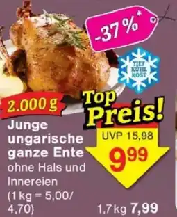 Jawoll Junge ungarische ganze Ente Angebot
