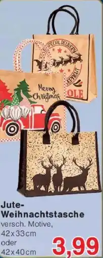 Jawoll Jute Weihnachtstasche Angebot