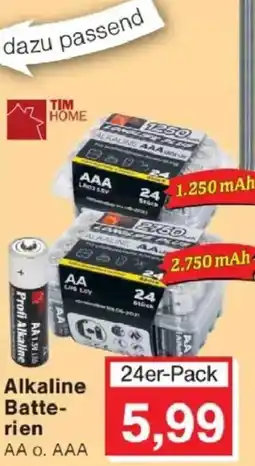 Jawoll TIM HOME Alkaline Batterien AA o. AAA Angebot