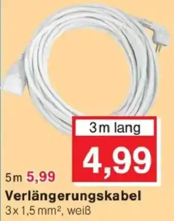 Jawoll Verlängerungskabel 3m lang Angebot