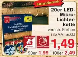 Jawoll 20er LED- Micro Lichterkette Angebot