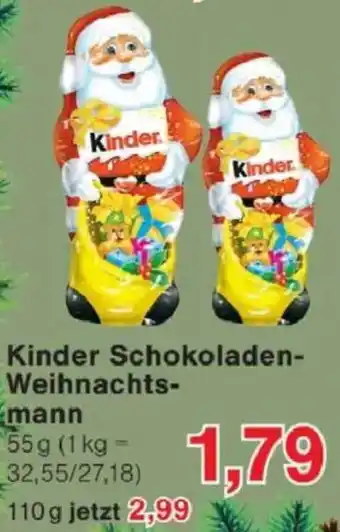 Jawoll Kinder Schokoladen Weihnachtsmann Angebot