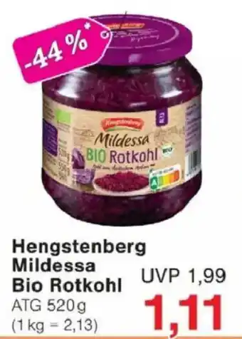 Jawoll Hengstenberg Mildessa Bio Rotkohl Angebot