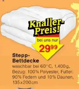 Jawoll Stepp Bettdecke Angebot