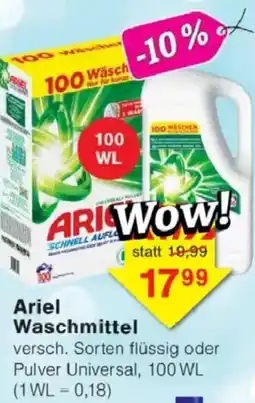 Jawoll Ariel Waschmittel Angebot