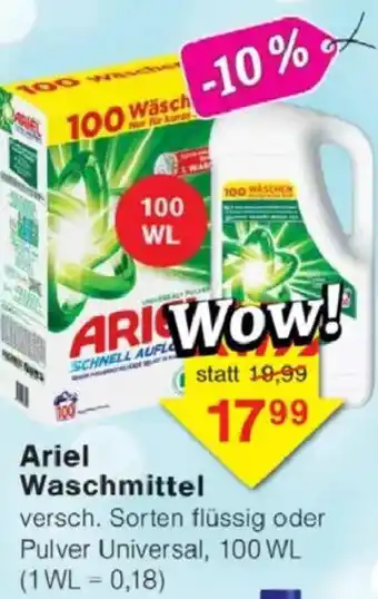 Jawoll Ariel Waschmittel Angebot