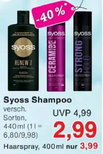 Jawoll Syoss Shampoo Angebot