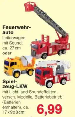 Jawoll Feuerwehrauto oder Spielzeug LKW Angebot
