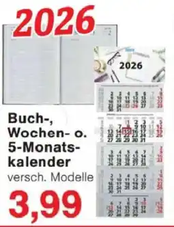 Jawoll Buch, Wochen o. 5 Monatskalender Angebot