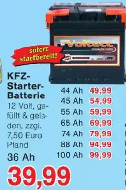 Jawoll KFZ Starter Batterie 36Ah Angebot