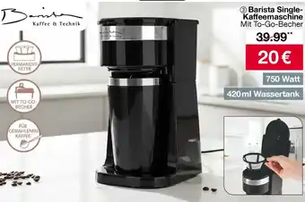 Woolworth Barista Single Kaffeemaschine Angebot