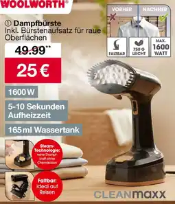 Woolworth CLEANMaxx Dampfbürste Angebot