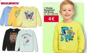 Woolworth Kinder Sweatshirt mit Druck Angebot