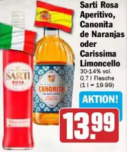 AEZ Sarti Rosa Aperitivo, Canonita de Naranjas oder Carissima Limoncello Angebot