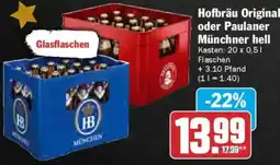 AEZ Hofbräu Original oder Paulaner Münchner hell Angebot