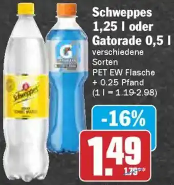 AEZ Schweppes oder Gatorade Angebot