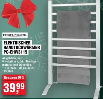 Handelshof PROFI CARE ELEKTRISCHER HANDTUCHWÄRMER PC-EHW3115 Angebot