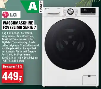 Handelshof LG WASCHMASCHINE F2V7SLIM9 SERIE 7 Angebot