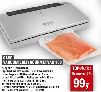 Handelshof CASO VAKUUMIERER GOURMETVAC 380 Angebot