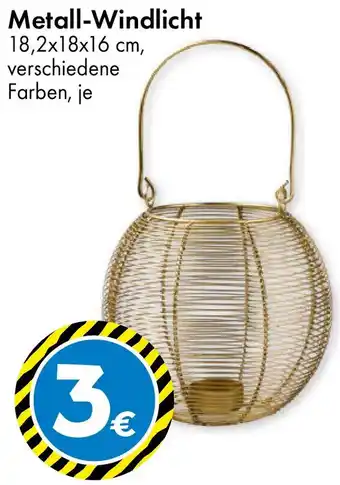 TEDi Metall-Windlicht Angebot
