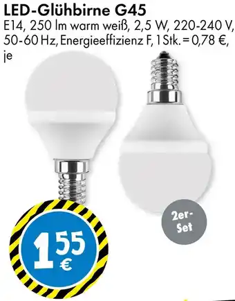 TEDi LED-Glühbirne G45 Angebot