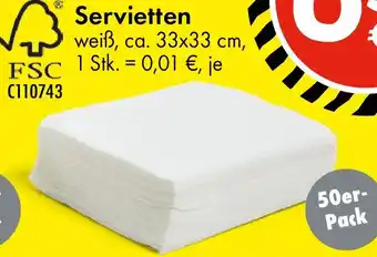 TEDi Servietten Angebot