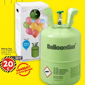 TEDi Helium Gas Angebot