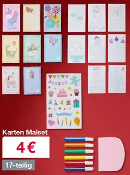 Woolworth Karten Malset Angebot