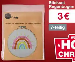 Woolworth Stickset Regenbogen Angebot