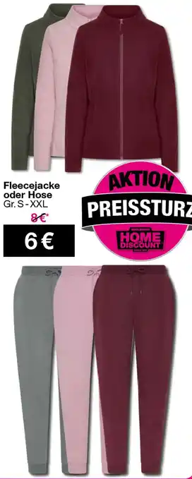Woolworth Fleecejacke oder Hose Angebot