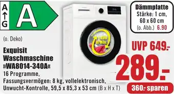 B1 Discount Baumarkt Exquisit Waschmaschine WA8014-340A Angebot