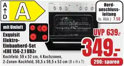 B1 Discount Baumarkt Exquisit Elektro Einbauherd-Set EHE 156-2.1 UBZ Angebot