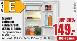 B1 Discount Baumarkt Exquisit Vollraum Kühlschrank KS86-0-090E Angebot