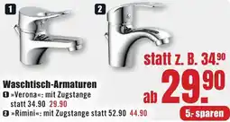 B1 Discount Baumarkt Waschtisch-Armaturen Angebot