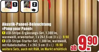 B1 Discount Baumarkt Akustik-Paneel-Beleuchtung Pimp your Panel Angebot