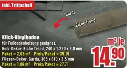 B1 Discount Baumarkt Klick-Vinylboden Angebot