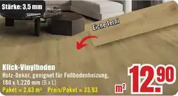 B1 Discount Baumarkt Klick-Vinylboden Angebot