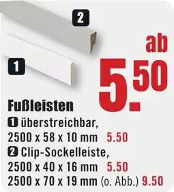 B1 Discount Baumarkt Fußleisten Angebot