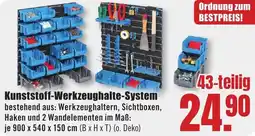 B1 Discount Baumarkt Kunststoff Werkzeughalte-System Angebot